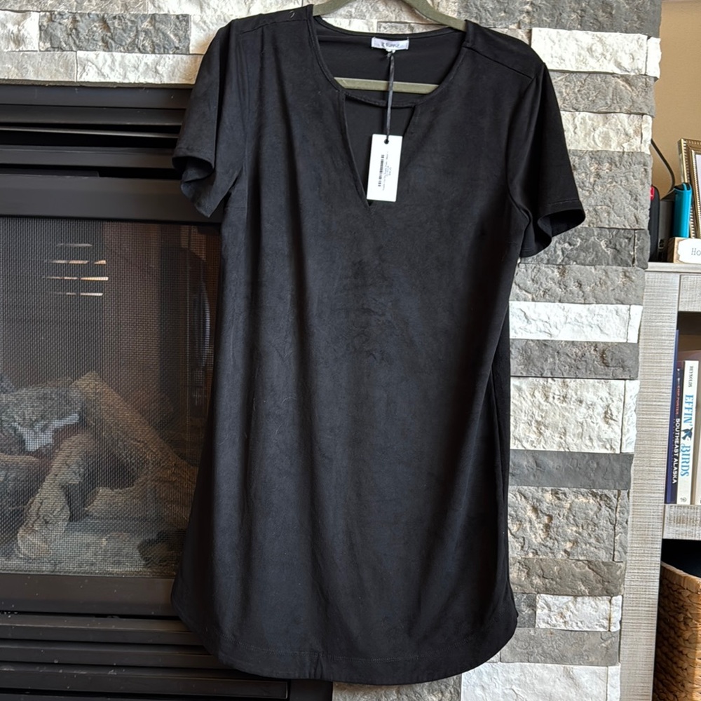 Black Women's suede dress